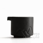 [다도 다구 공도배] 예향원 덕화요 천연흑니 블랙시크 흑도 산수 숙우 P-877 : 예향원