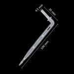 농업용호스 수도호수 물호스 4mm 곡선 벤드 화살표 드리퍼 4/7mm 호스 인터페이스 화살표 드리퍼 정원 농장 농업 마이크로 드립 관개... 