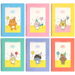 아이콘스 카카오프렌즈 해피 모먼트 스프링 노트 캐릭터 노트 유선 노트 트윈링 제본 : 지오피스1005