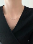 실버925 파이프 라인 목걸이 : 소느루