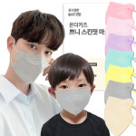 온더키즈 쁘니 스킨핏 컬러 마스크 새부리형 25매 대형 숨쉬기편한 : 온더키즈