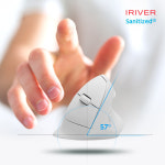 아이리버 항균 Medic-EM3 무소음 무선 블루투스 버티컬 마우스 화이트 : 이큐메딕 공식수입원