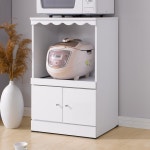 원룸 주방보조다이 밥솥수납장 렌지장 병원 휴게실 전자레인지거치대 : 스마일카트