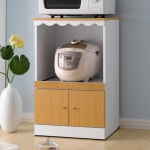 원룸 주방보조다이 밥솥수납장 렌지장 병원 휴게실 전자레인지거치대 : 스마일카트