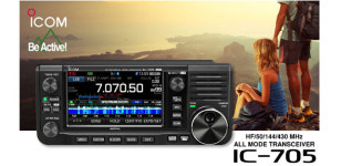 IC-705 아마추어햄(HAM)무전기 올밴드 올모드 10W : 메가통신