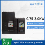 jq350g1 주파수 인버터 변환기 ac 모터 드라이브 0 40 751 52 23kw 1상 220v 입력 3상 220v 출력 50hz 60hz vfd : 도원마켓