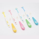 강아지칫솔 소형견 중형견 대형견 새끼강아지 미세모 칫솔 노랑 : 킁킁펫