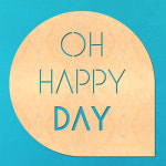 벽장식스티커  우드스티커 오해피데이 반제품  디자인스티커 : 코스캣