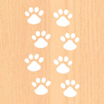 오피스왕국 고양이 발자국 그래픽 스티커 cat-foot2 동물스티커 화이트 : 오피스왕국