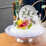 해산물 플레이팅접시 유리자신반빙반대어생반연어반건일식기생선대 : 레스크몰