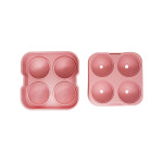 실리콘 빅 아이스볼 4구 얼음틀 아이스트레이 핑크 : 까까하우스
