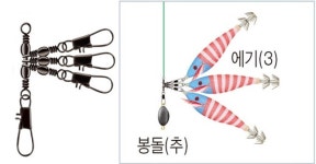 HDF해동 타코 인터락 트리플 스냅 도래 문어채비도래 : 삼성낚시유통