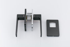 711BK 도무스 블랙 사각 문고리 고급방문손잡이 DOMUS : 제일 철물