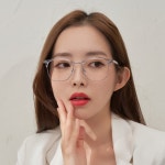 룩스토어 클래식 스퀘어 하금테안경 블루라이트차단안경 : 룩스토어 대구동천점