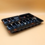 10칸 초밥 용기 XYW H10 200세트 꽃무늬 스시 도시락 포장 배달 : 제이에스 팩