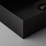 스테인리스 스텐 벽걸이 세면대 메탈 블랙 G9801 : NUOVO