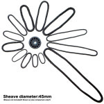 [롭십] 다이니마 루프 5x100mm 블랙 로프 세일링요트 보트용품 Dyneema Loop : 진아요트