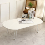 트리팜 PET 무광 오브제 타원형 접이식테이블 특대형 1200 : 슈에뜨 메종