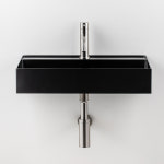 스테인리스 스텐 벽걸이 세면대 메탈 블랙 G9801 : NUOVO