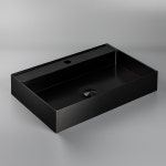 스테인리스 스텐 벽걸이 세면대 메탈 블랙 G9801 : NUOVO