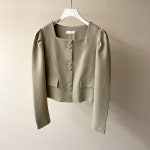 [J0682] 데일리수잔 더블버튼 셔링 미니자켓 : 데일리수잔