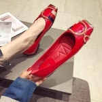 SAMARA 여성 간절기 큐빅 단화 펌프스 플랫슈즈 가을 발편한 신발 F9055 : 골목길 입니다.