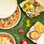 밀짚 펄프 햄버거 용기 450ml 50개 : 아이엠그리너