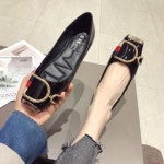 SAMARA 여성 간절기 큐빅 단화 펌프스 플랫슈즈 가을 발편한 신발 F9055 : 골목길 입니다.