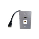 벽면 HDMI LAN USB 전원 1포트 2포트 알루미늄 판넬 패널 월플레이트 인테리어콘센트 모음 벽부형 : 세운마켓