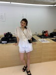샤네리 다이아패턴 화이트 투피스 : LNC