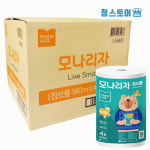 [모나리자] 라이브스마트 점보롤 대용량 화장지 물에 잘녹는 점보롤 2겹 180mX16롤 (1BOX) : 청 스토어