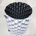 [화분팜]지름 20cm 높이 30cm  흰색도깨비화분 단품/에어터널 효과/ 뿌리돌림방지/ 과습방지/숨쉬는 다공화분 도매 : 물주기닷컴