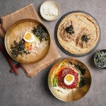 친환경 프리미엄 황금메밀 밀키트 황금미소세트 생메밀면 소바 메밀국수 냉면 600g 1.2kg : 망설이면 매진