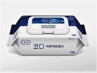 코디 아쿠아프레시 물티슈 캡형 72매/7단계 정수 안심 물티슈 : 장원365유통