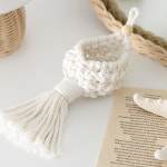 민화 마크라메 물방울 행잉 바스켓 만들기 diy 벽장식 감성인테리어 소품 : 오피스스쿨