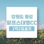 강원도 횡성 알프스대영cc 1박2일골프패키지 / 강원도골프장 : 자이언트 골프