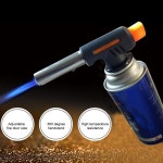 휴대용 용접 부탄 가스 토치 Flamethrower 조정 가능한 바베큐 불꽃 노즐 점화 라이터 야외 : 두발로상회