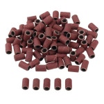 샌딩100 개 6.35mm 드럼 샌딩 밴드 네일 파워 드릴 액세서리 매니큐어 페디큐어 연마 도구 그릿, 80 120 240 320 600 : 마켓SEOUL