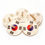 나무팽이(태극기) 1개 태극기모양 팽이만들기 전통놀이 만들기재료 어린이집 행사 우드아트 : 만들기 놀이터