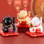 마네키네코 손흔드는 복 고양이 일본고양이인형 - 블랙(소) : 율하수