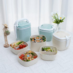 캔디 피크닉 도시락통 2단 나들이 소풍 도시락 : 플라팜