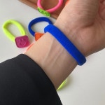 (무배) 형광 네온 스퀘어 스마일 끈 5ea 1set : BELLEANGE