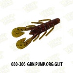 줌 울트라바이브 스피드크로우 3.5인치 그린펌프킨 프리리그용 소프트베이트 1봉/12개입 ZOOM사 : 와써피싱