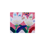 마그네틱 소 하얀꽃두송이 | 기념품 냉장고 자석 주방 꾸미기 풀컬러 선물용 인테리어 아트 디자인 그림 : 색상sacksang