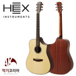 헥스 하이브 D100CE 입문용 픽업 EQ 어쿠스틱 통기타 HEX Hive : 악기코리아