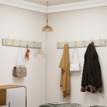 원목 모던 빈티지 벽옷걸이 후크 벽걸이옷걸이 4단 : 내일은정리왕