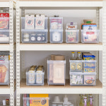 창신리빙 다용도 플라스틱 바퀴달린 수납 팬트리 트레이 17cm(2호) 4개세트 : 창신리빙