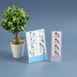 포토인생 네컷액자 투명 아크릴액자 2x6 사이즈 프레임 스탠드 사진 4컷 미니 커플 보관 : 선물플러스