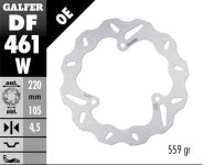 J2 GALFER 리어 웨이브디스크 R3 15~22 [블랙] 갤퍼디스크 : 바이크0007