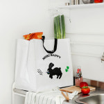 로마네 타포린백 라지 휴대용 장바구니 시장 마트 가방 쇼핑백 부직포 가방 캠핑 가방 세탁 빨래 재활용품 바구니 : 리틀 프렌즈